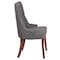 Flash Furniture Hercules Paddington Chair, Wood Back, 22-3/4 in W 23" L 39-1/2" H, Fabric Seat QY-A08-GY-GG - alternate 5